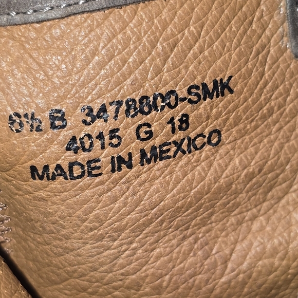 FRYE ADDIE BOOTIES SMOKE BROWN LEATHER INSIDE ZIP 2.5 INCH HEEL WOMENS SIZE 6.5 - Picture 9 of 10